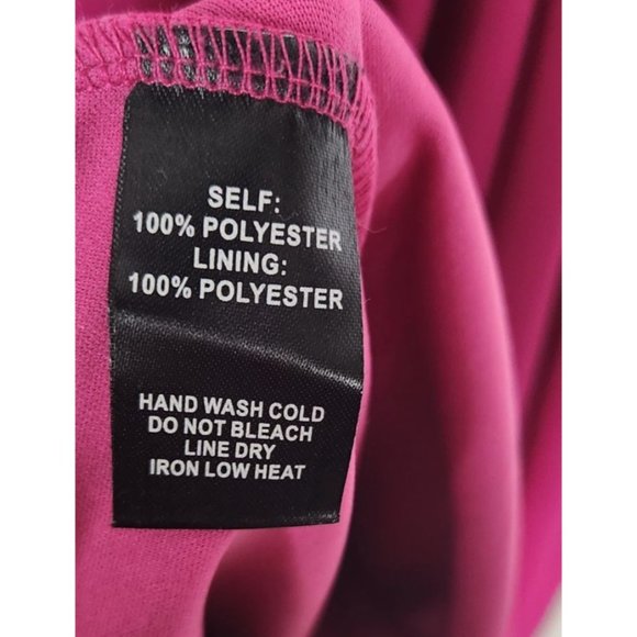 Lulus Women's Sz. S Strappy To Be Here Magenta Lace-Up Maxi Dress - Picture 10 of 10